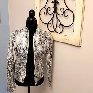 Snakeskin Print Jacket